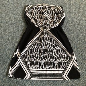 Black and white express dress